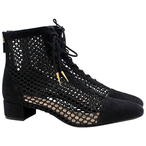 dior mesh boot|Dior leather ankle boots.